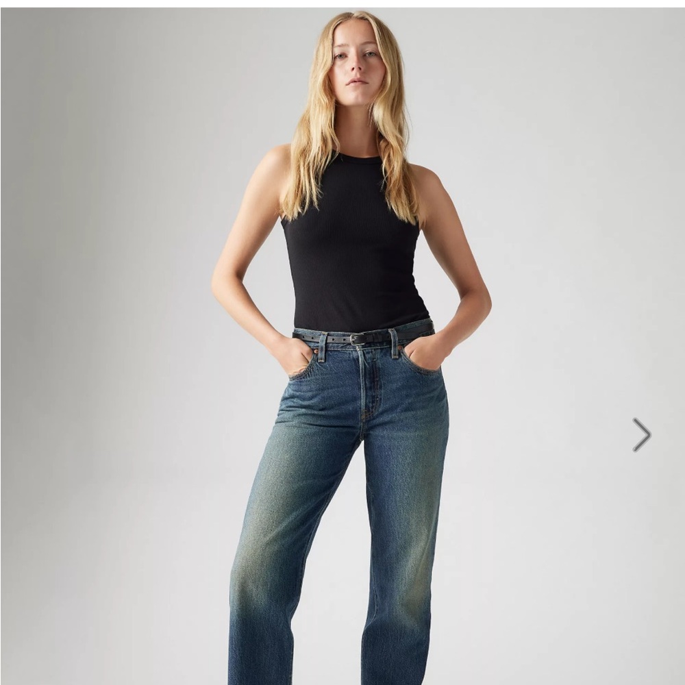 Levi's 501 90’s Women's Straight Leg Jeans - Medium Blue Wash - Bless the Rain